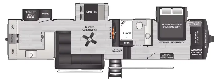 2026 Keystone Cougar 350LLK floor plan