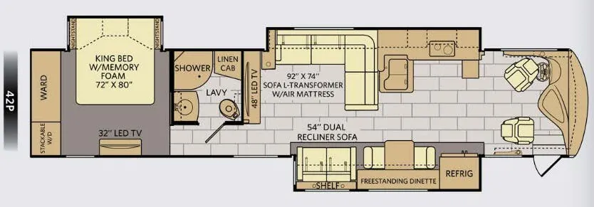 Fleetwood Providence 42P floor plan