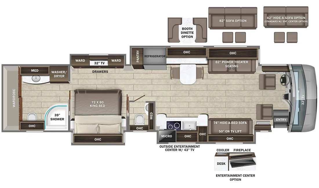 Entegra Coach Aspire 44W floor plan