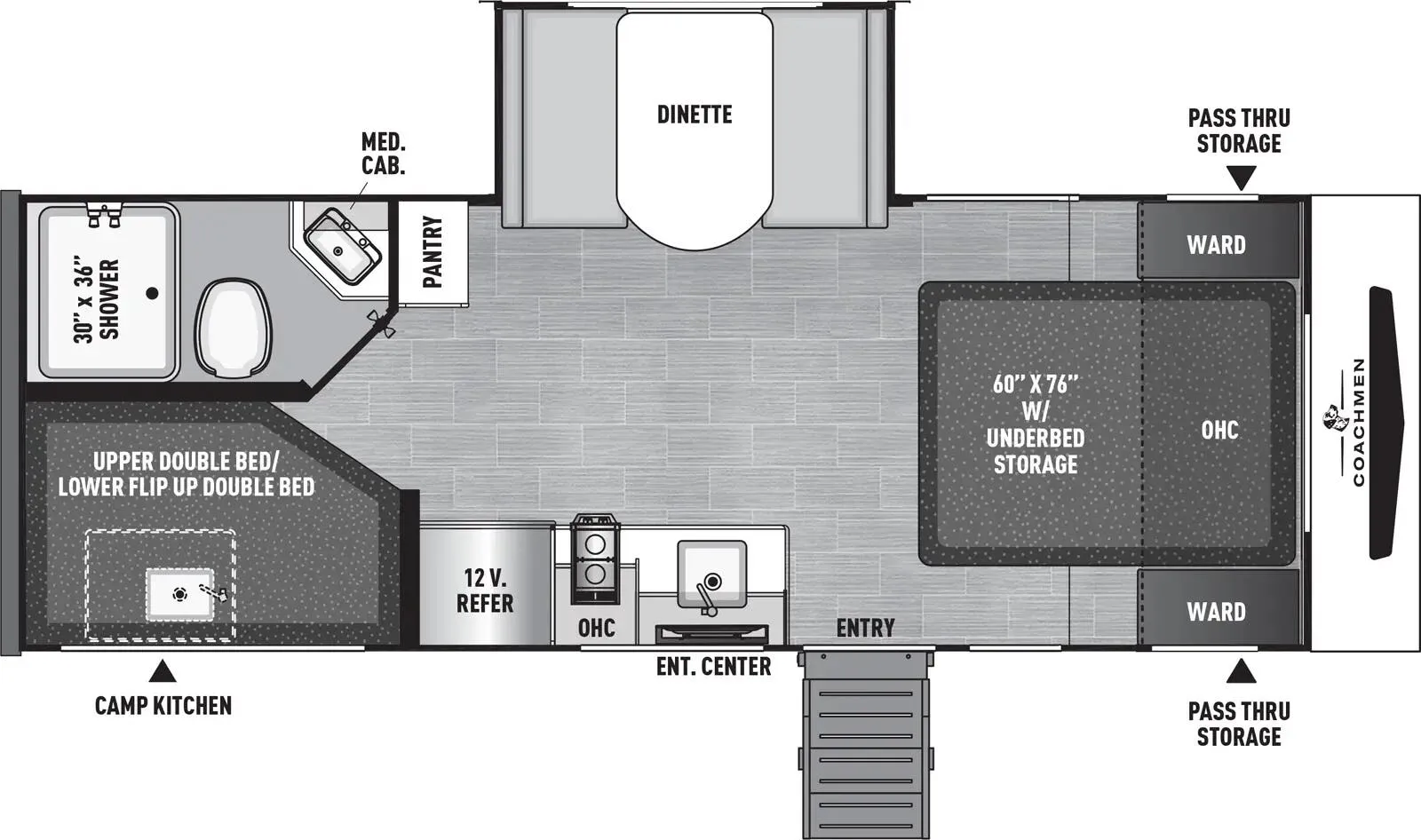 Coachmen Freedom Express Select 21SE floor plan
