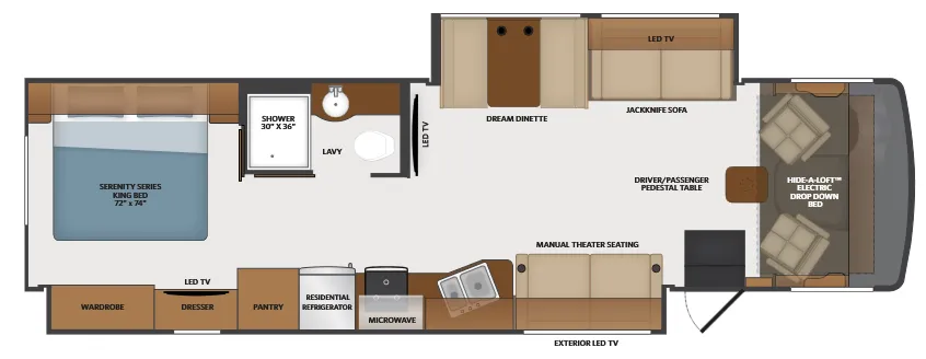 Fleetwood Flair 35R floor plan