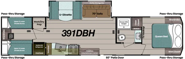 Gulf Stream Innsbruck Lodge 391DBH floor plan