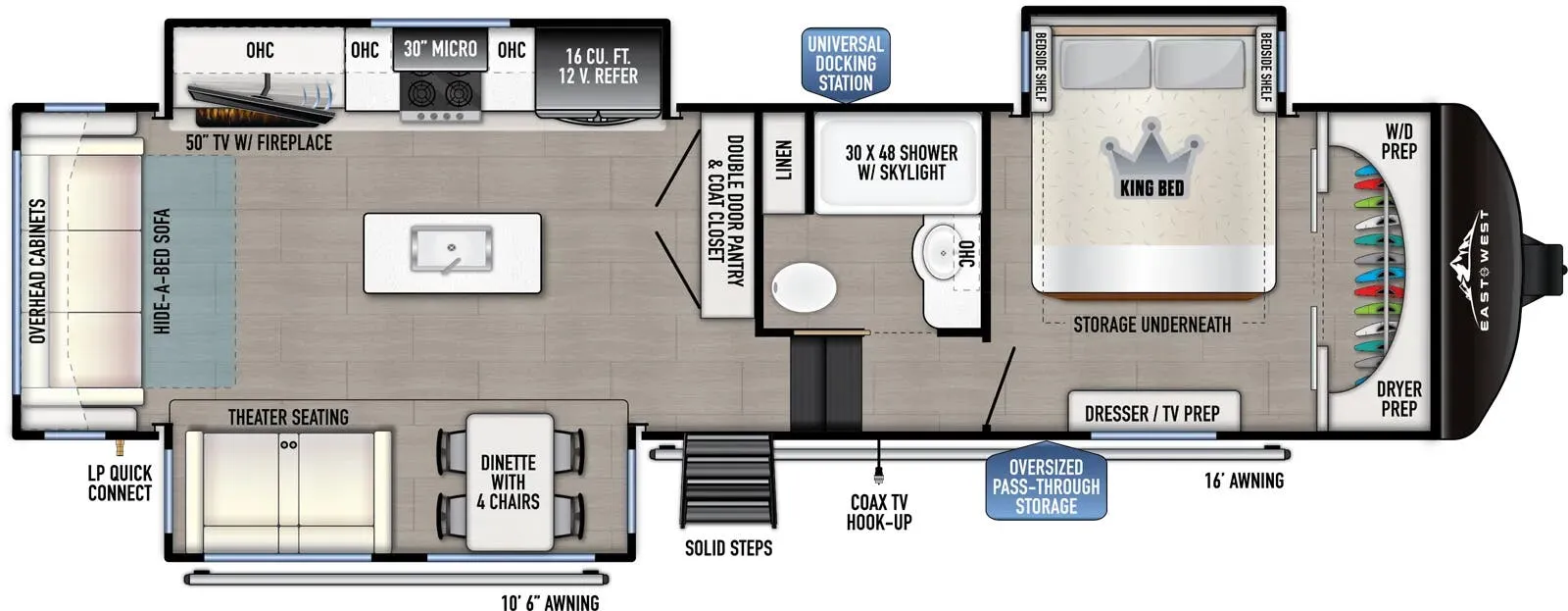 East to West Tandara 320RL floor plan