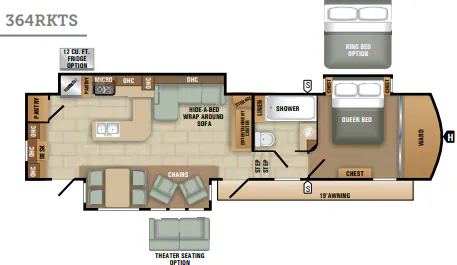 Starcraft Solstice 364RKTS floor plan