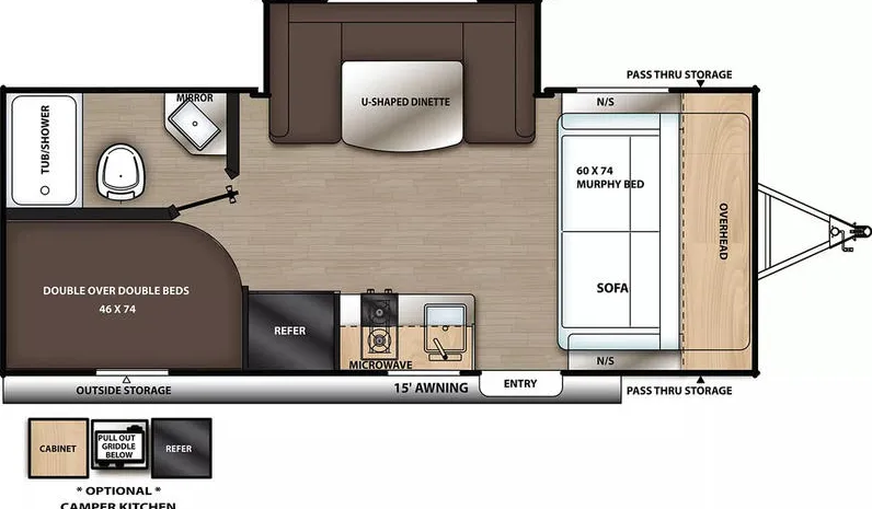 Coachmen Catalina Summit Series 7 7 184BHS floor plan