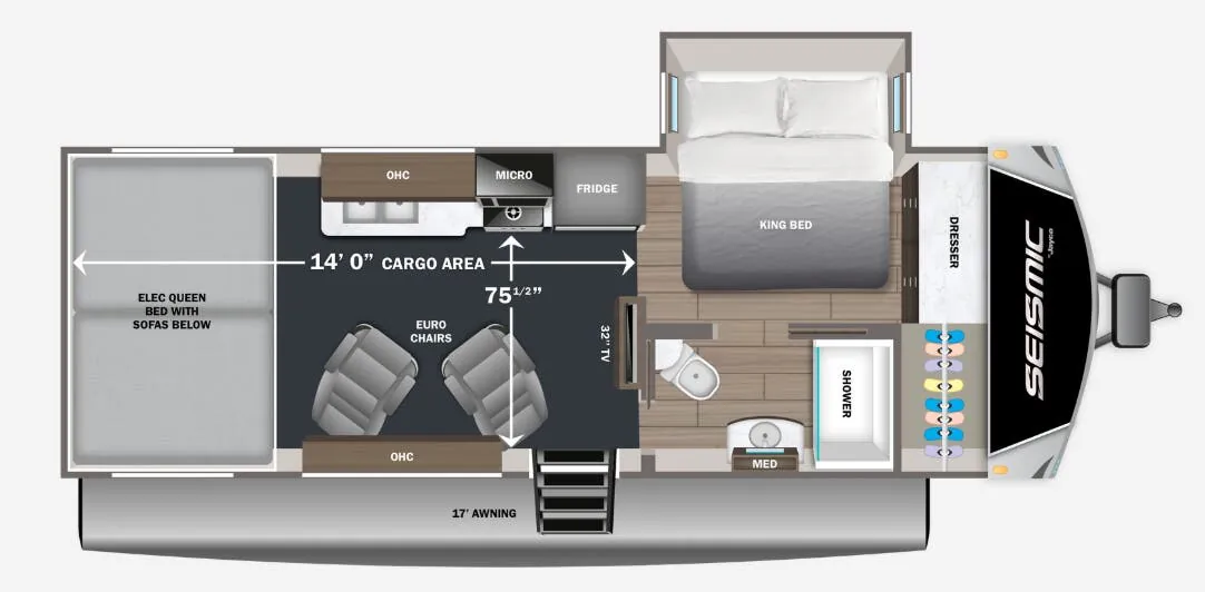 Jayco Seismic 214 floor plan