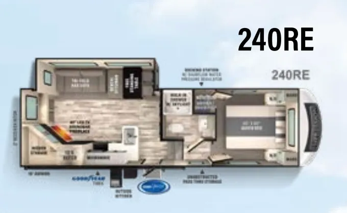 Forest River Impression 240RE floor plan
