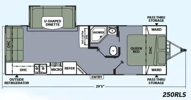 2016 Coachmen RV Apex Ultra-Lite 250RLS floor plan
