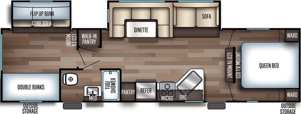 2023 Forest River Cherokee 294BH floor plan