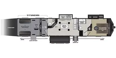 2018 Keystone Fuzion 417 - Floor plan