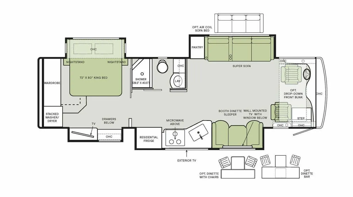 Tiffin Byway 33 FL floor plan