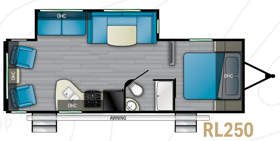 Heartland Pioneer RL250 floor plan