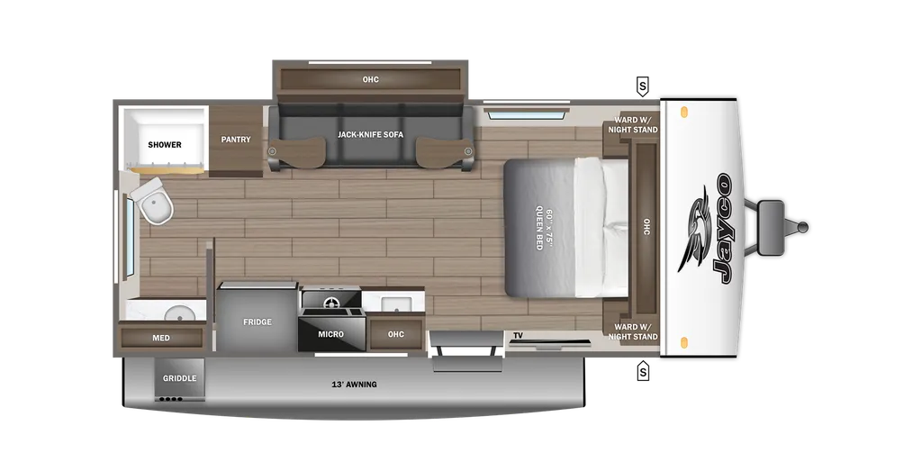 2026 Jayco Jay Feather Air 18FBS floor plan