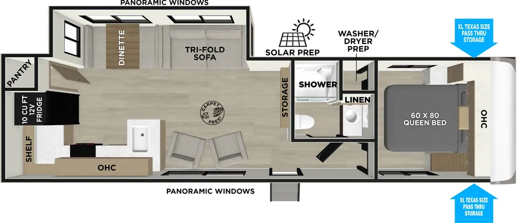 2026 Forest River Wildwood Heritage Glen Hyper-Lyte 28RKHL floor plan