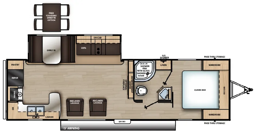 2019 Coachmen Catalina Legacy Edition 283RKS floor plan