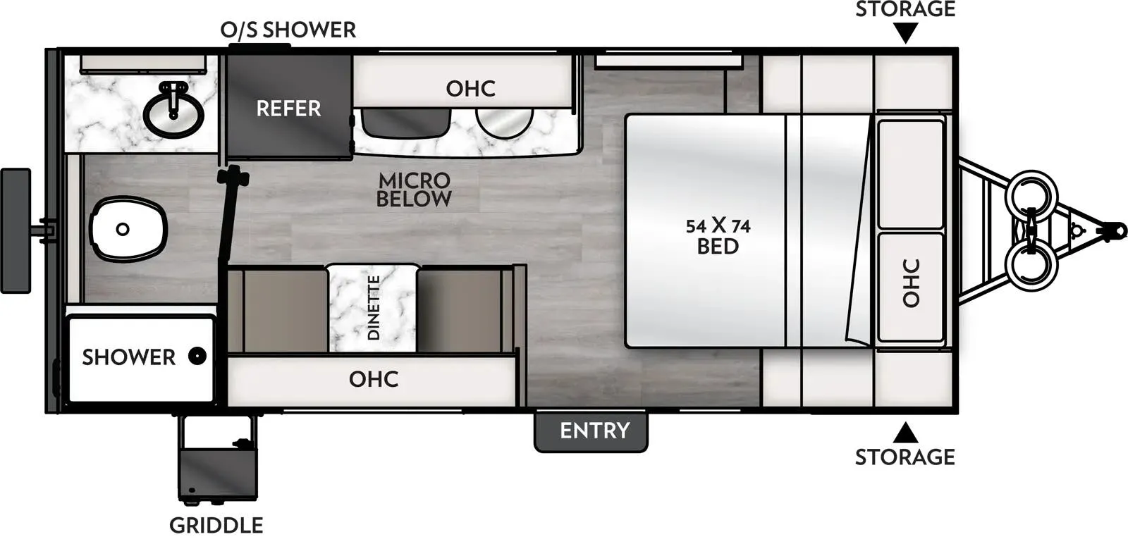 2026 Coachmen Remote 17R - Floor plan