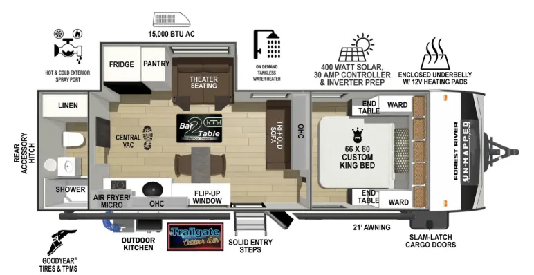 Forest River R-Pod Un-Mapped 26ML floor plan