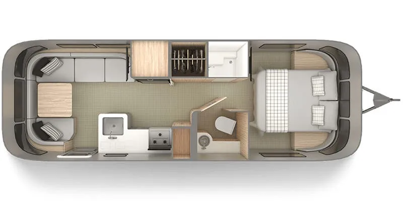 2022 Airstream Globetrotter 27FB - Floor plan