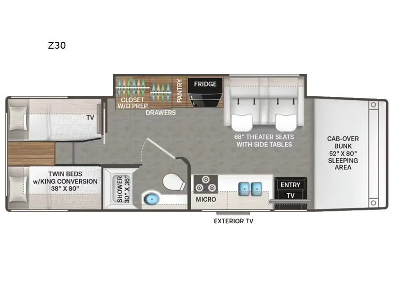 2026 Thor Motor Coach Magnitude Z30 floor plan
