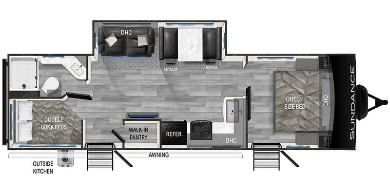 Heartland Sundance Ultra-Lite SDTT 278 BH floor plan