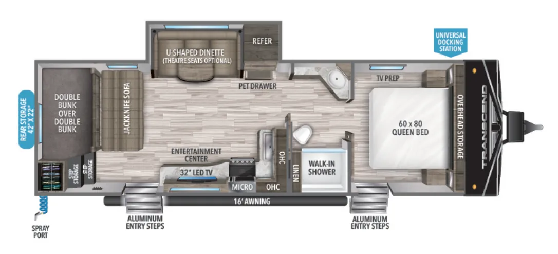 Grand Design Transcend Xplor 265BH floor plan