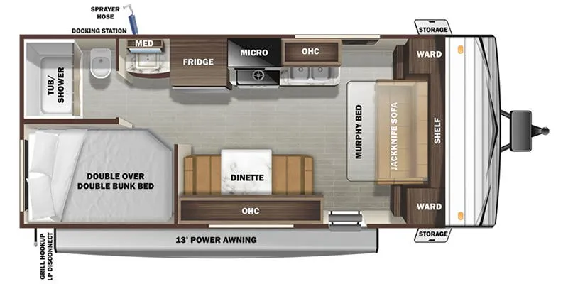 Starcraft Autumn Ridge 20MB floor plan