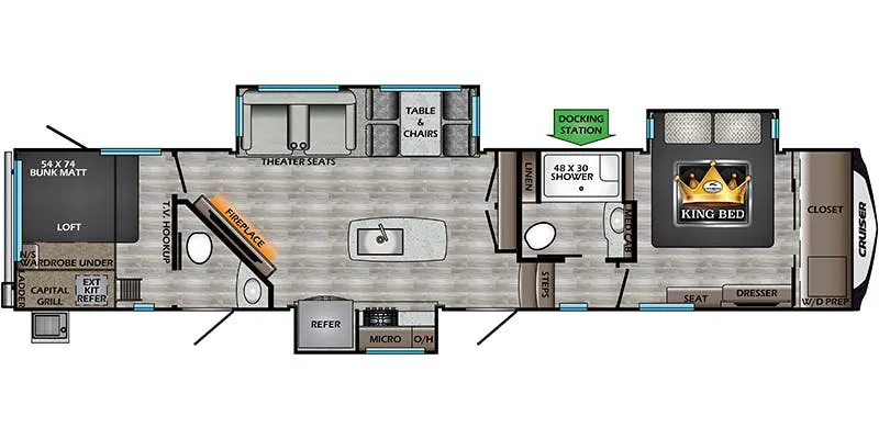 CrossRoads Cruiser CR3851BL floor plan