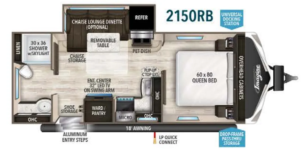 Grand Design Imagine 2150RB floor plan