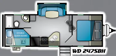 Heartland Wilderness 2475 BH floor plan