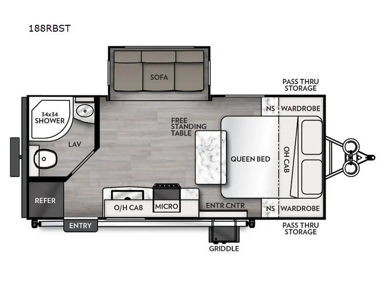 2025 Coachmen Apex Ultra-Lite 188RBST - Floor plan