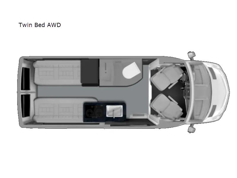 2025 Grech RV Turismo-ion AWD TWIN BED - Floor plan