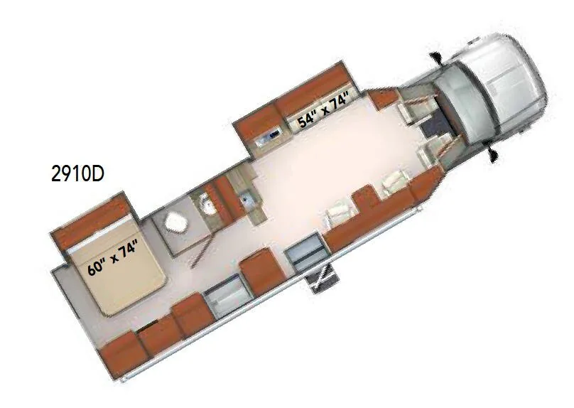 Phoenix Cruiser 2910D floor plan