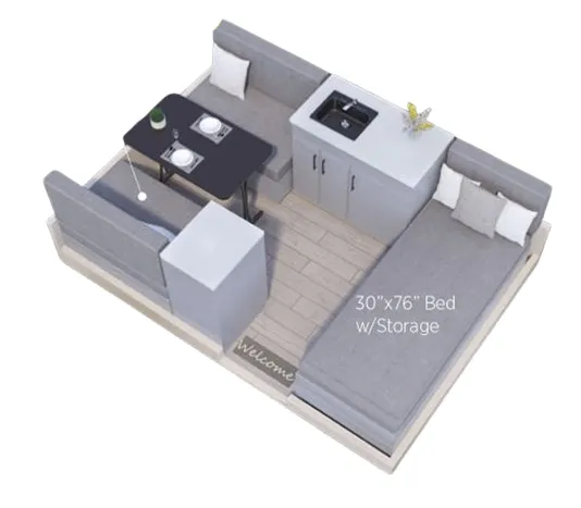 2026 Aliner Scout-Lite Base - Floor plan