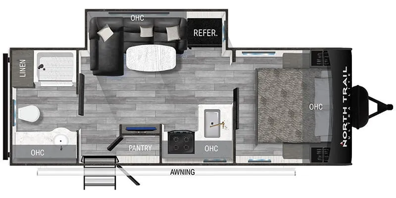 Heartland North Trail Ultra-Lite NT 22CRB floor plan