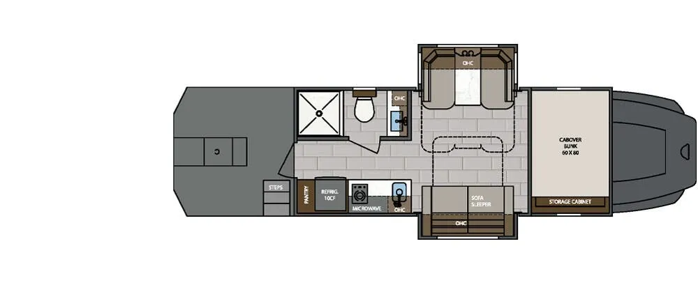 Renegade RV Classic CS150 floor plan