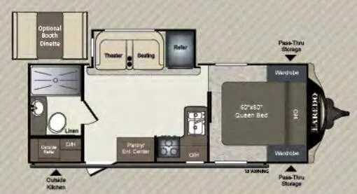Keystone Laredo 225MK floor plan