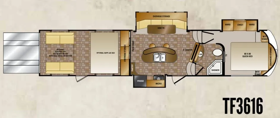 CrossRoads Elevation TF3616 floor plan