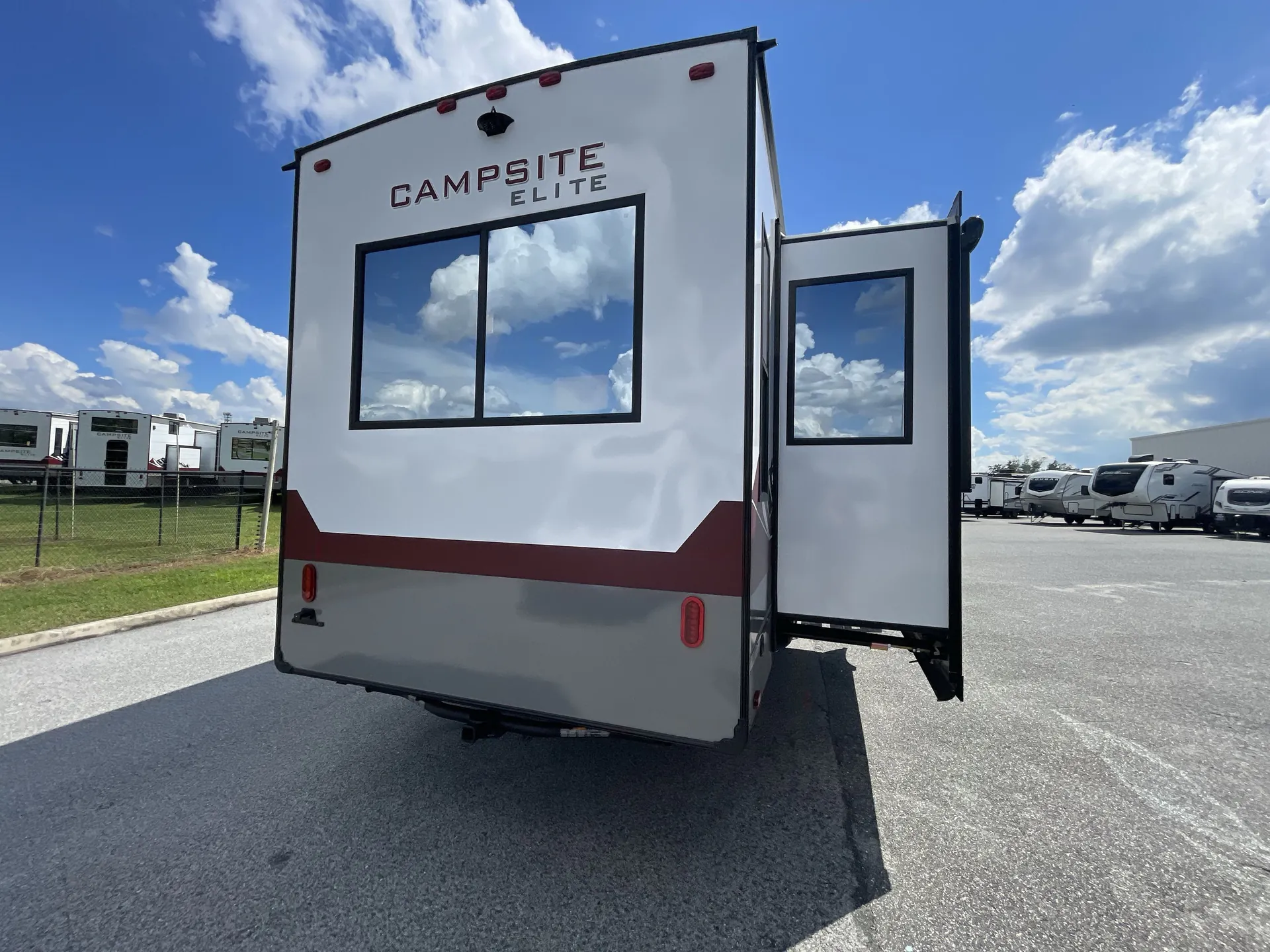2027 Forest River Campsite Elite 36RF — backside