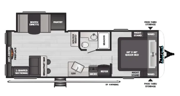 2025 Keystone Passport 2660RL - Floor plan