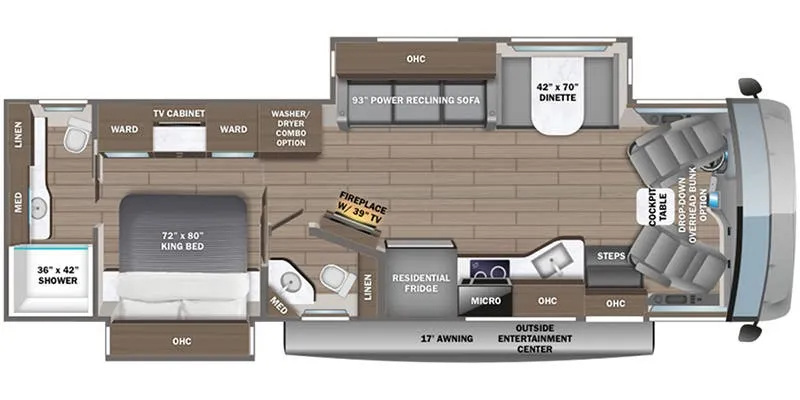 2024 Entegra Coach Emblem 36U floor plan