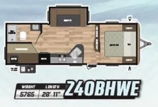 Keystone Springdale 240BHWE floor plan