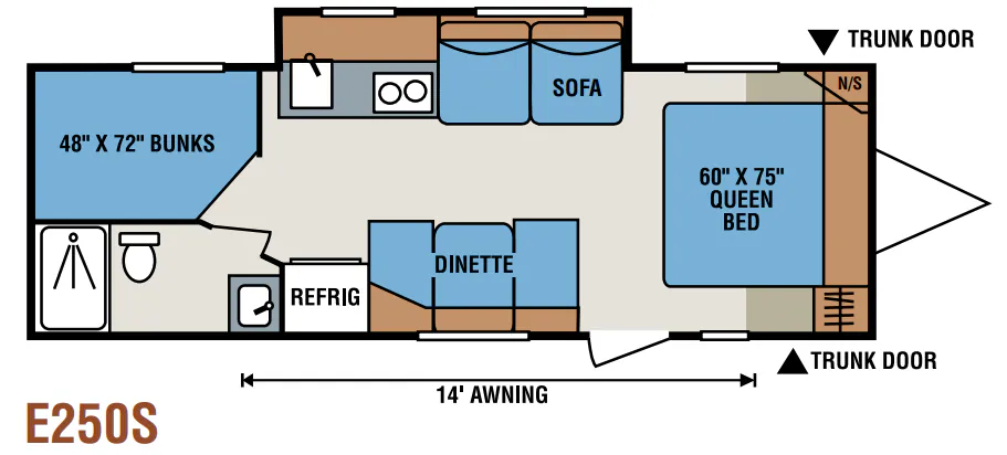 K-Z Spree Escape E250S floor plan