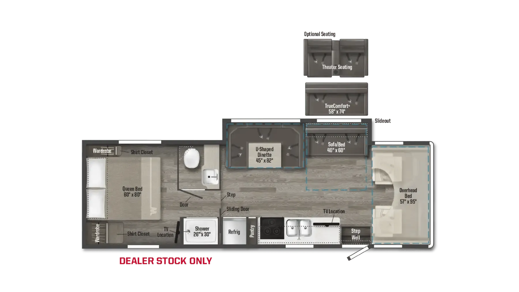 Winnebago Minnie Winnie 31K floor plan