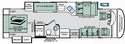 Thor Motor Coach Palazzo 33.5 floor plan