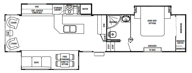 Forest River Cedar Creek 36CKTS floor plan