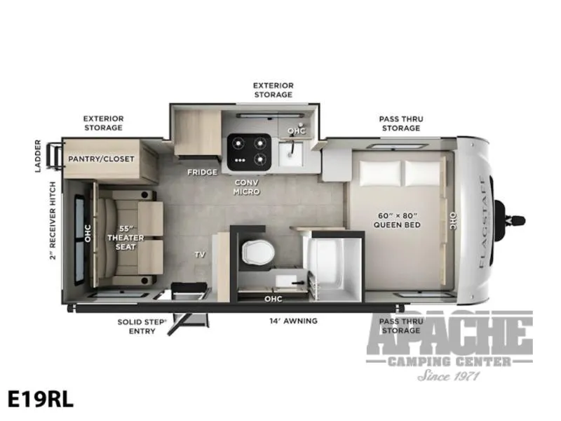 2026 Forest River RV Flagstaff E-Pro 19RL - Photo 2
