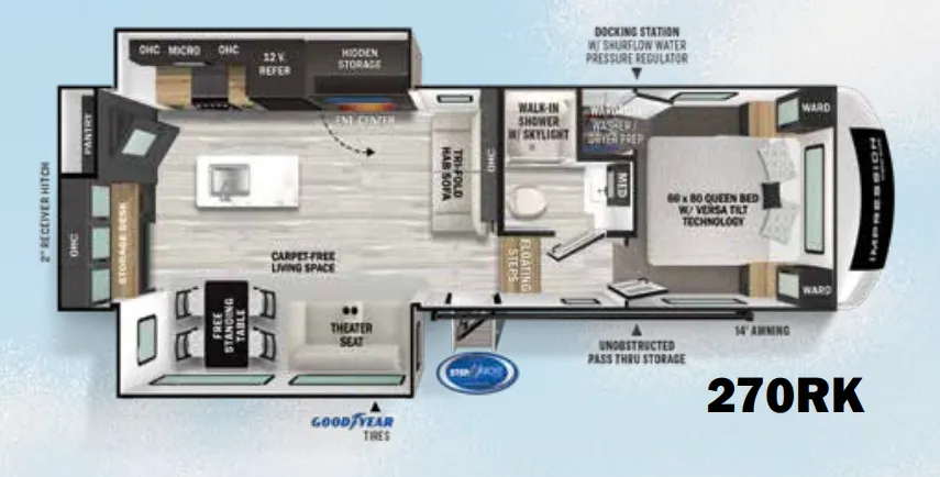 Forest River Impression 270RK floor plan