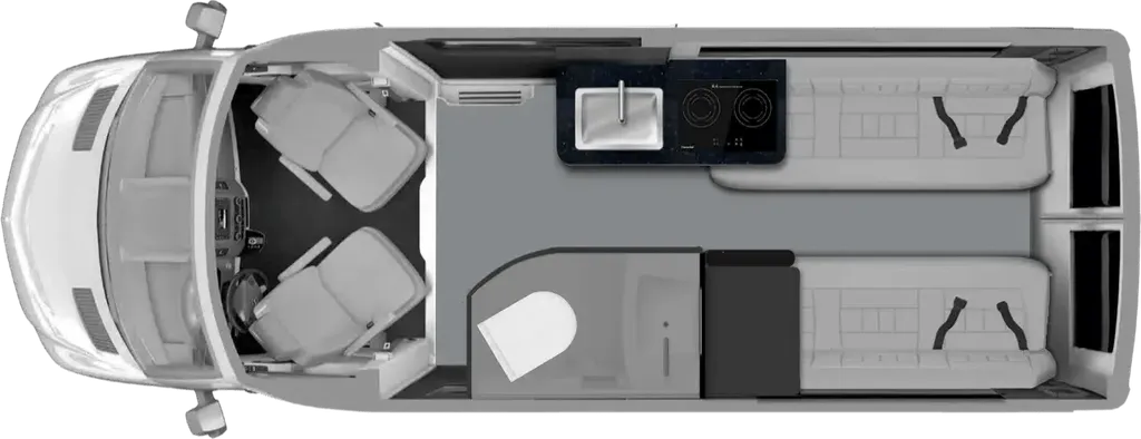 2025 Grech RV Turismo-ion TWIN BED floor plan