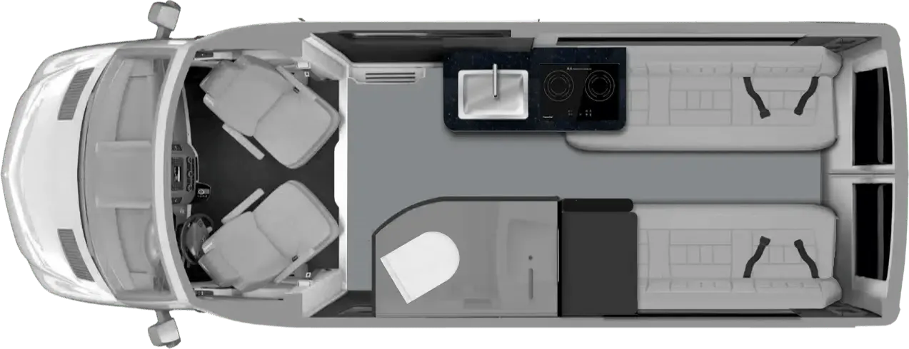 2025 Grech RV Turismo-ion TWIN BED - Floor plan