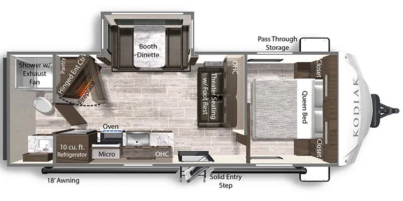 Dutchmen Kodiak Ultra-Lite Ultra-Lite 242RBSL floor plan